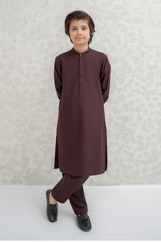 Boys Rust Kurta Pajama B-626