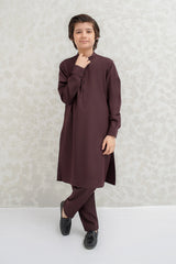 Boys Rust Kurta Pajama B-626
