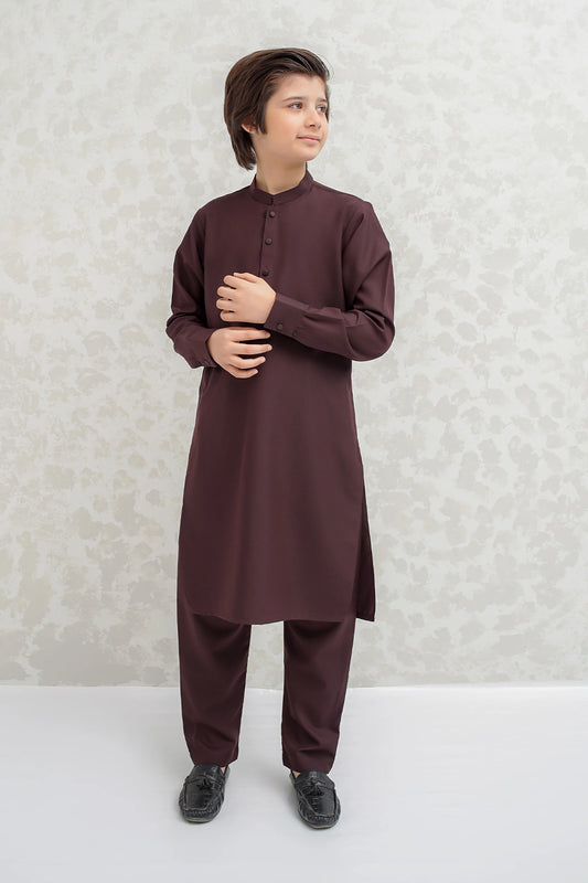Boys Rust Kurta Pajama B-626