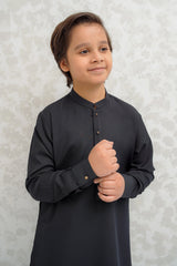 Boys Black Kurta Pajama B-623