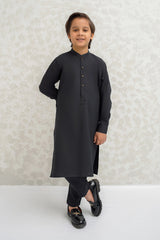 Boys Black Kurta Pajama B-623
