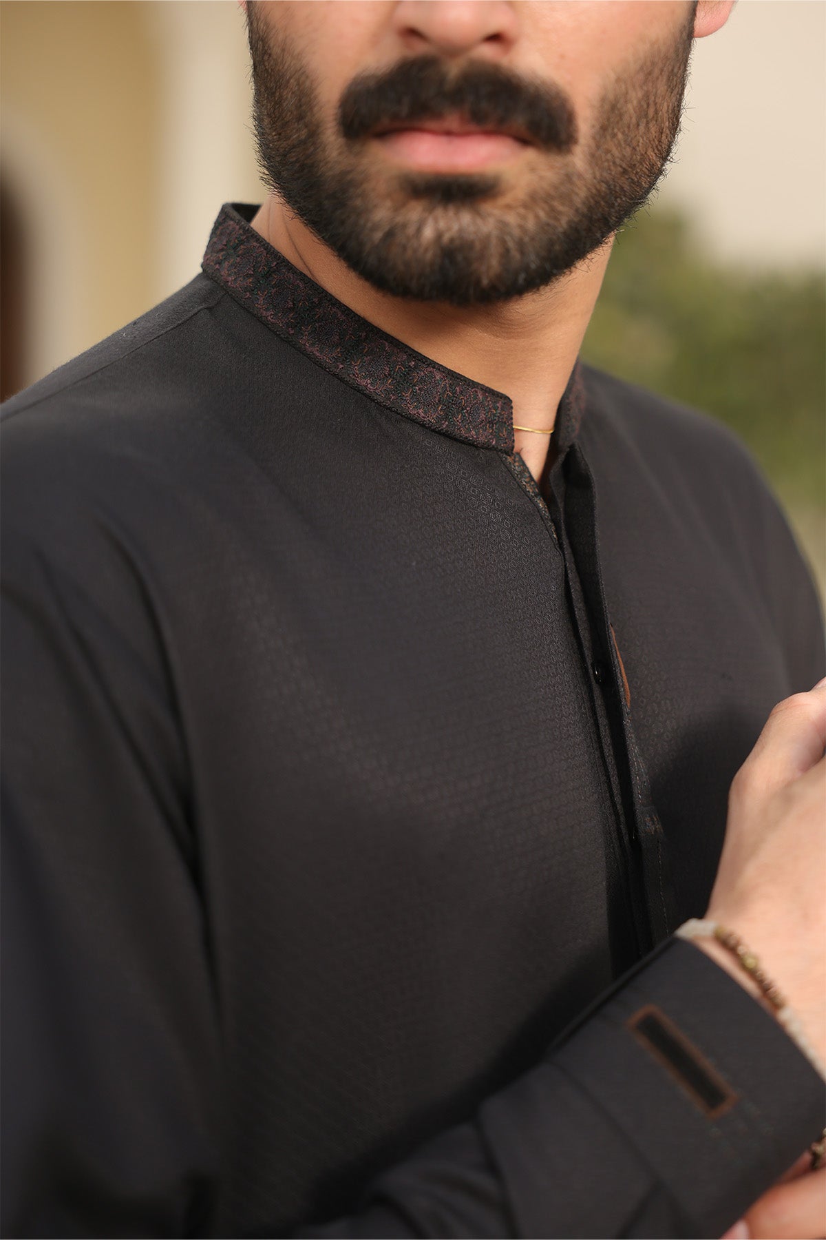 Mens Black Kurta Shalwar - 1843