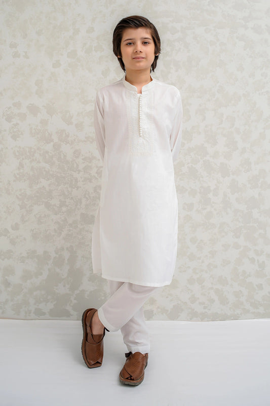 Off White Kurta Pajama for Boys