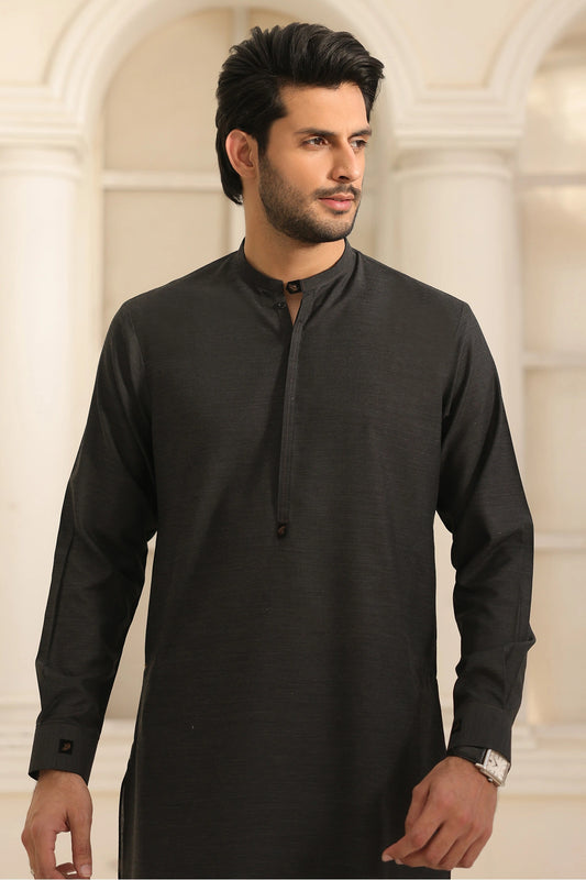 Buy Black Blended Kurta with Pant