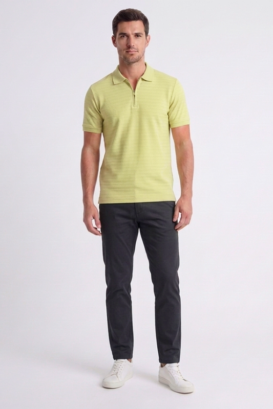 Jacquard Polo with Horizontal lines GPT-007