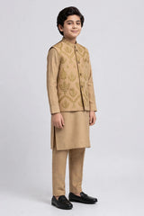 BOYS TROUSER SUIT PLAIN WITH EMBROIDERED W/C B-661