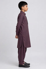 Boys Maroon Shalwar Kameez B-673