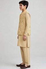 BOYS TROUSER SUIT PLAIN WITH EMBROIDERED W/C B-661