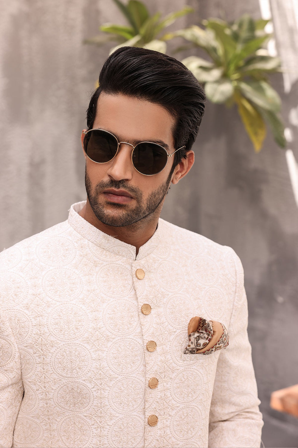 White Sherwni for Men