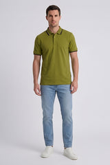JACQUARD COLLAR WITH DOUBLE TIPPING GPT-009