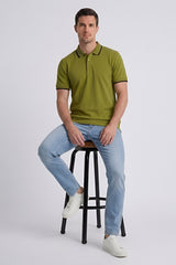 JACQUARD COLLAR WITH DOUBLE TIPPING GPT-009