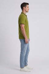 JACQUARD COLLAR WITH DOUBLE TIPPING GPT-009