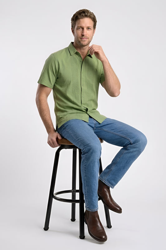 FRONT OPEN JERCEY TEE WITH PRINT GFOT-004