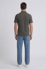 FRONT OPEN JERCEY TEE WITH PRINT GFOT-004