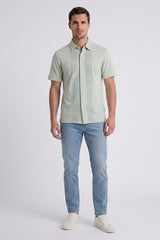 FRONT OPEN JERCEY TEE WITH PRINT GFOT-004