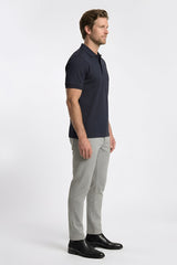 Jacquard polo with jacquard self lining collar GPT-008