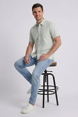 FRONT OPEN JERCEY TEE WITH PRINT GFOT-004