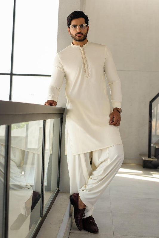 White Shalwar Kameez