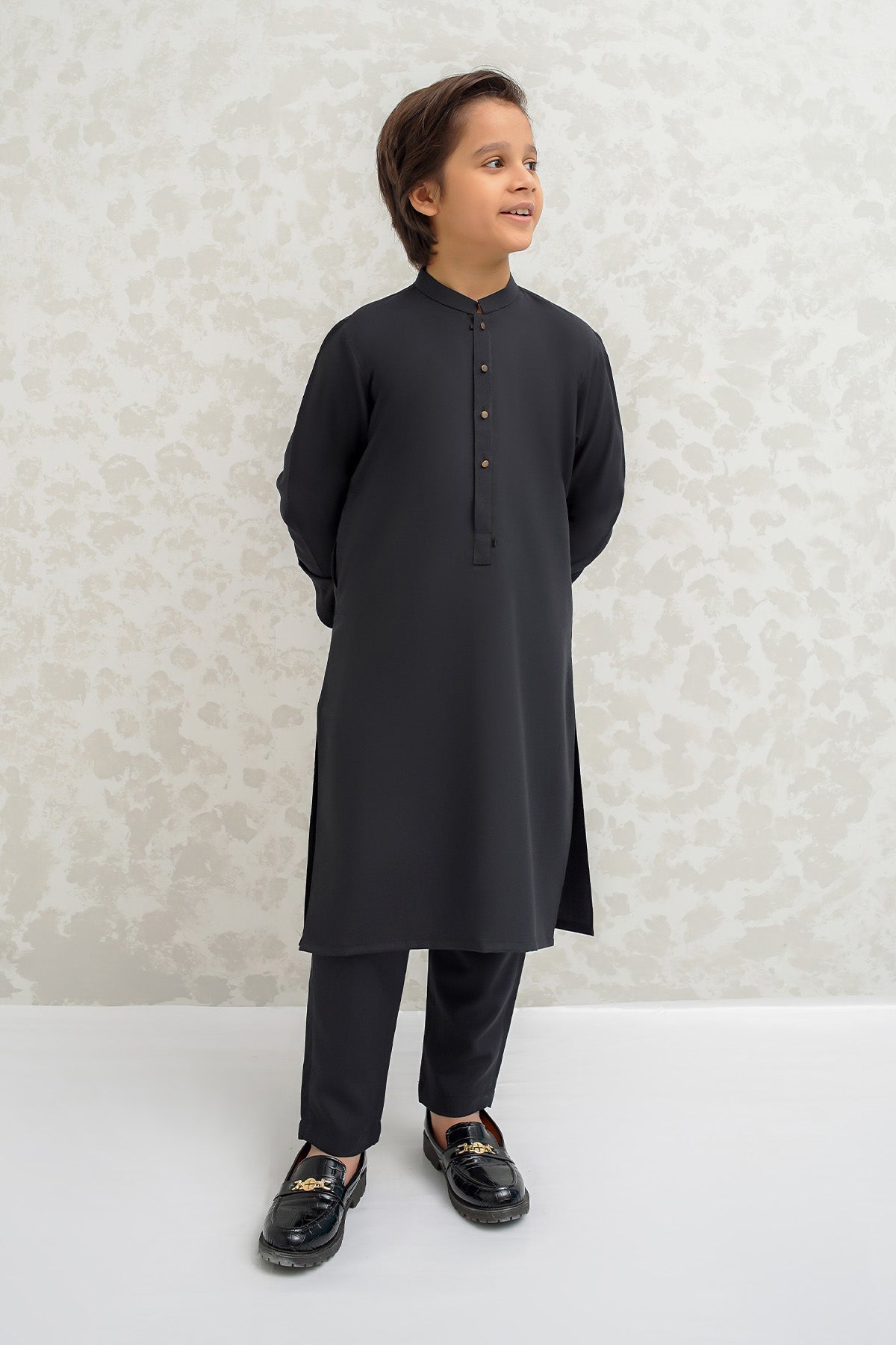 Boys Black Kurta Pajama - B623