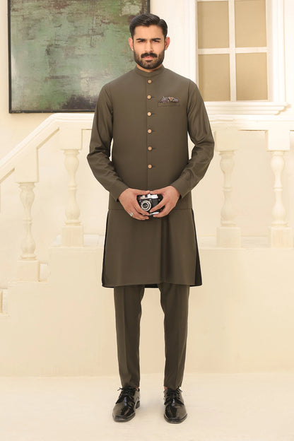 Mens Kurta Pants with Waistcoat - 1831
