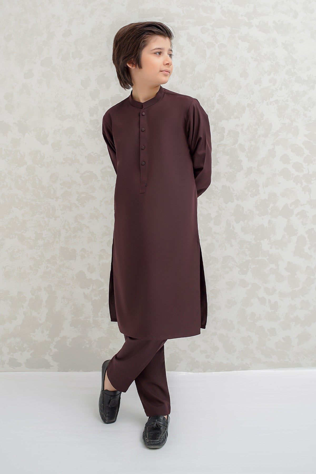 Boys Rust Kurta Pajama - B626