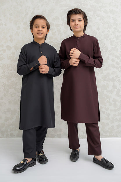 Boys Rust Kurta Pajama - B626