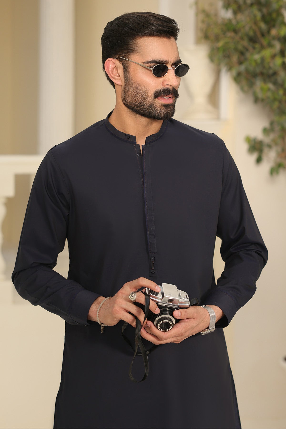 Navy Blue Kurta Pants - 1809