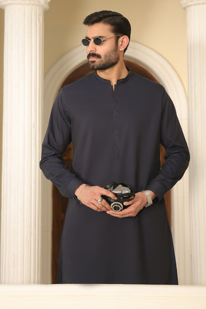 Navy Blue Kurta Pants - 1809