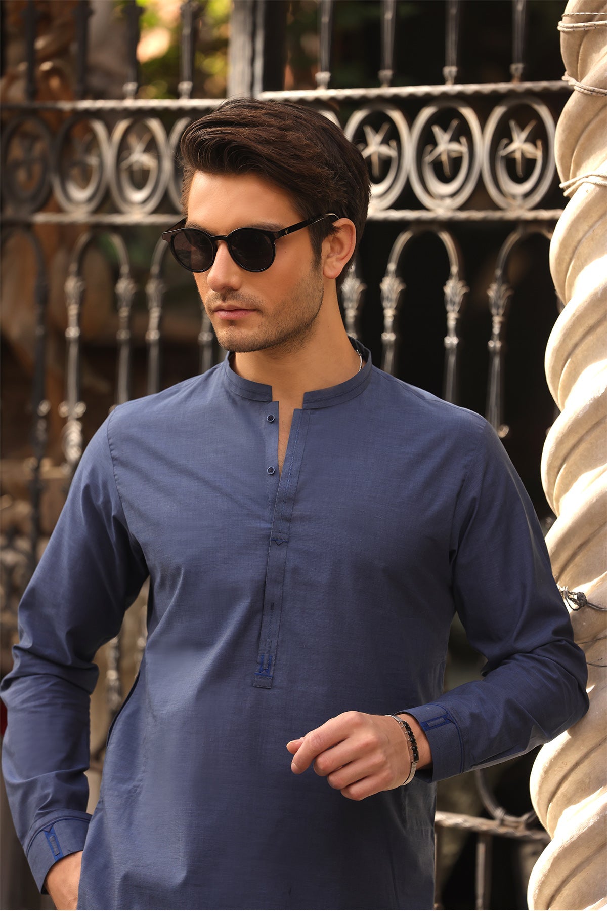 Mens Blue Kurta Shalwar