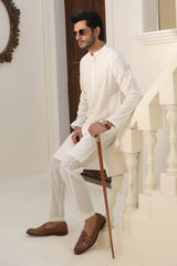 Men’s Off-White Kurta with Pants