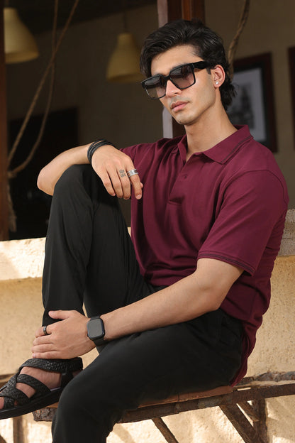 Tipping Collar Polo Tee for Boys