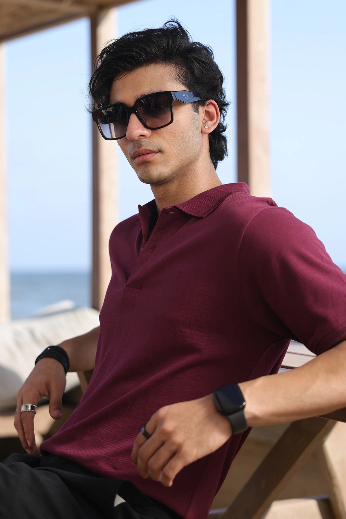 Tipping Collar Polo Tee for Boys