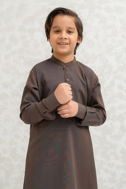 Boys Brown Kurta Pajama - B626