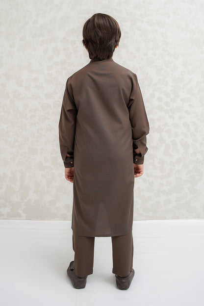 Boys Brown Kurta Pajama - B626