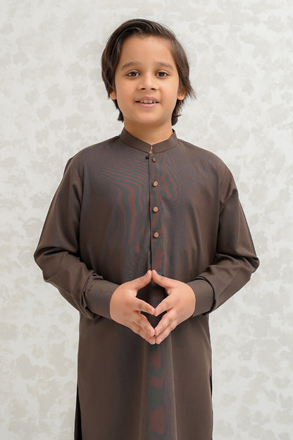 Boys Brown Kurta Pajama - B626