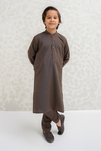 Boys Brown Kurta Pajama - B626