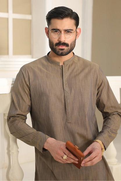 Cotton Kurta With Pants - 1825