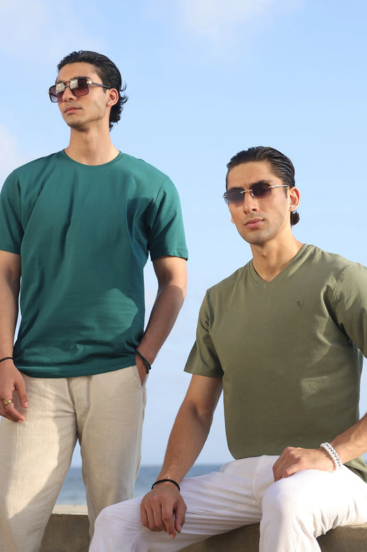 Basic Round Neck T-Shirt - GBT-001