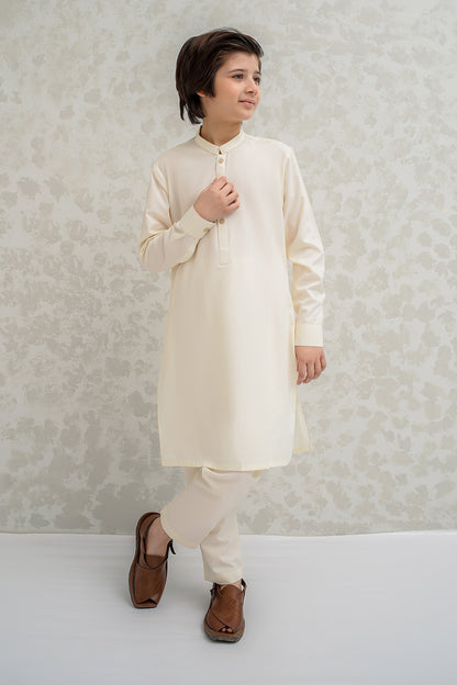 Boys Cream Kurta Pajama - B623