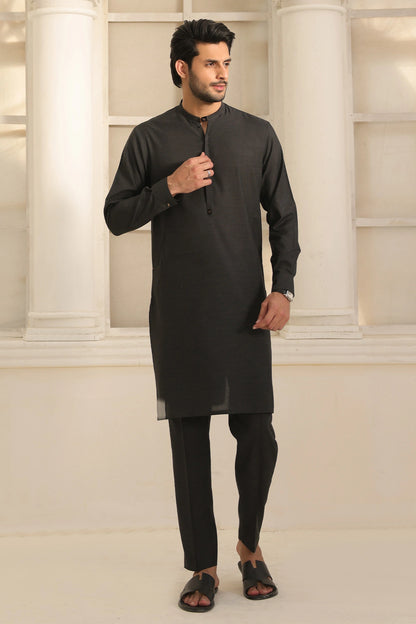Buy Black Blended Kurta with Pant