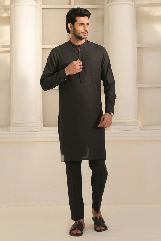 Buy Black Blended Kurta with Pant
