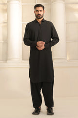 Mens Black Kurta Shalwar Dress