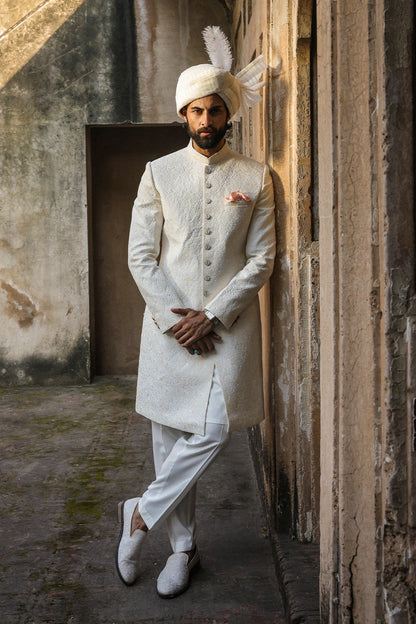 Self Embroidered Sherwani for Men
