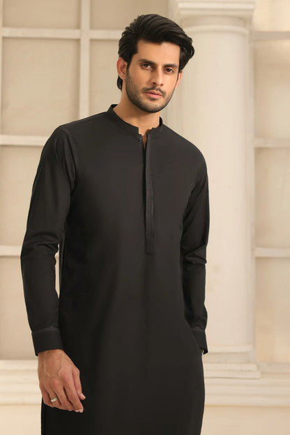 Cotton Black Kurta Pant for Men