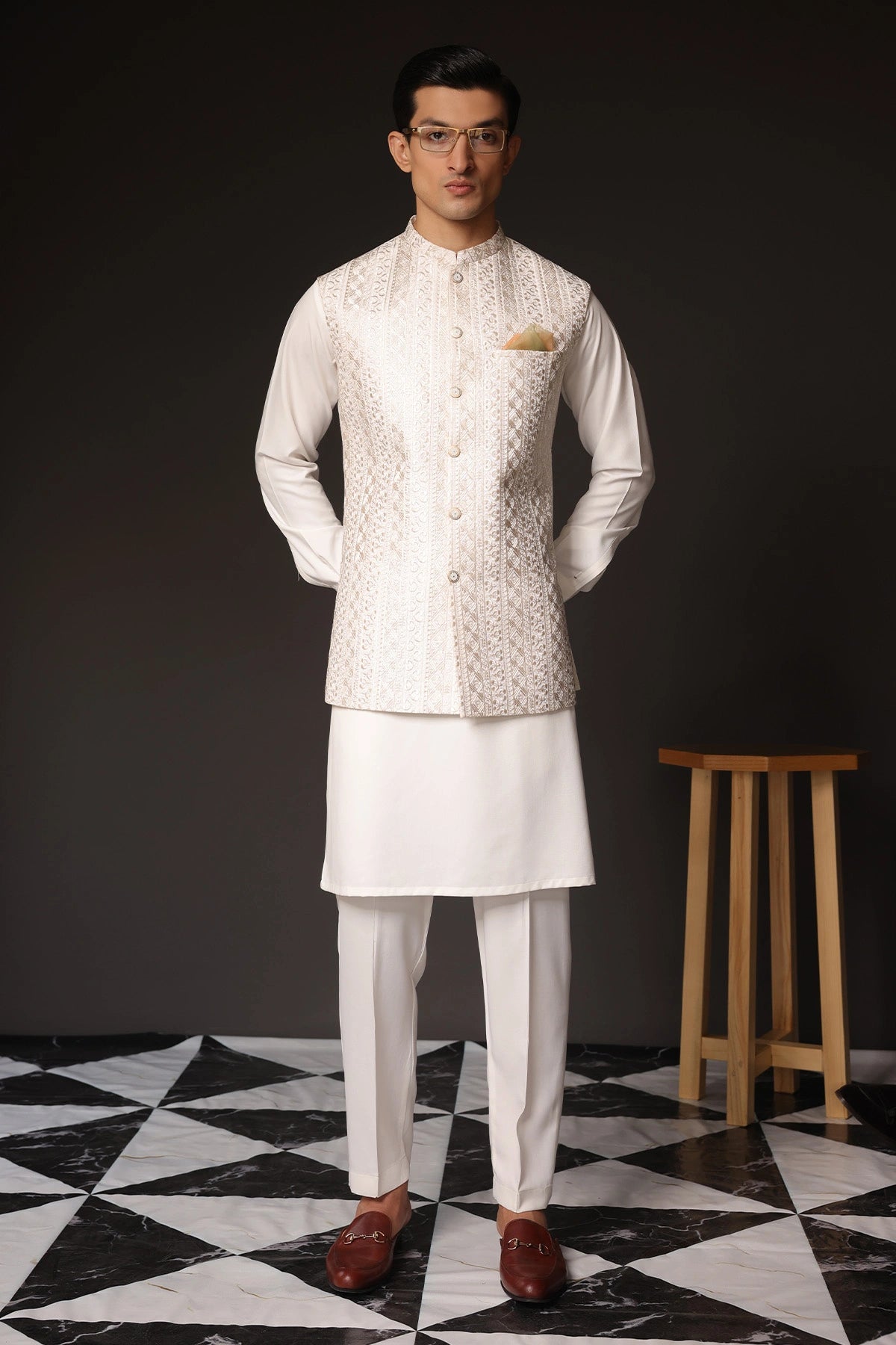 Striped Waist Coat - WC-261