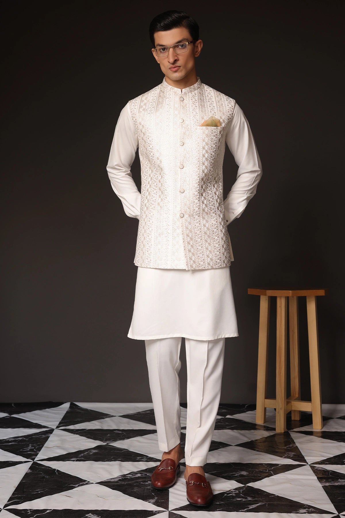 Striped Waist Coat - WC-261