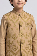 BOYS TROUSER SUIT PLAIN WITH EMBROIDERED W/C B-661