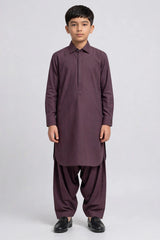 Boys Maroon Shalwar Kameez B-673