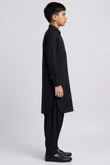 Boys Black Shalwar Kameez B-673