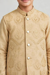BOYS TROUSER SUIT PLAIN WITH EMBROIDERED W/C B-661